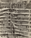 Sectional view of the New York Public Library