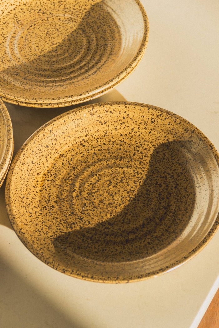 Set of 4 French Stoneware Plates - Lone Fox
