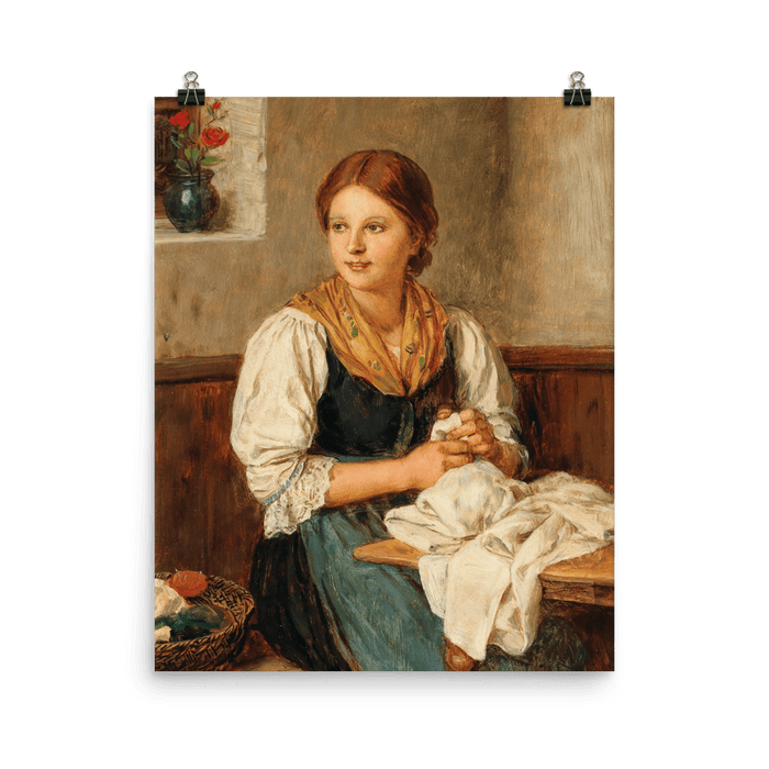 “Sewing At Home” Art Print - Lone Fox