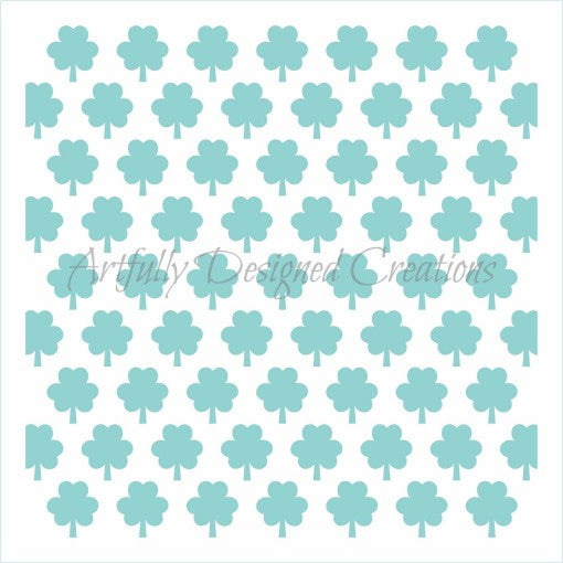 Shamrocks Background Stencil Background