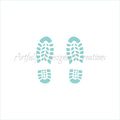 Shoe Prints Stencil