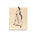 "Silhouette of a Woman" Art Print - Lone Fox