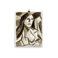 "Sketch of woman head" Art Print - Lone Fox