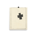 "Small Black Cross" Art Print - Lone Fox
