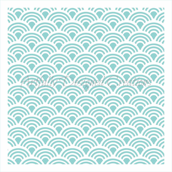 Small Circle Tile Stencil