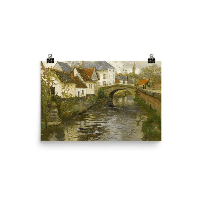 "Small town near La Panne" Art Print - Lone Fox
