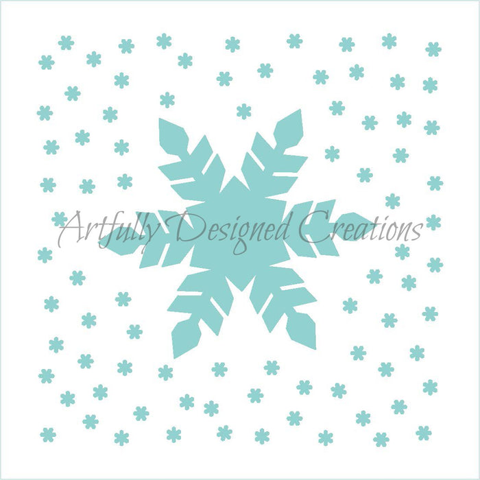 Snowflake Center 2 Stencil
