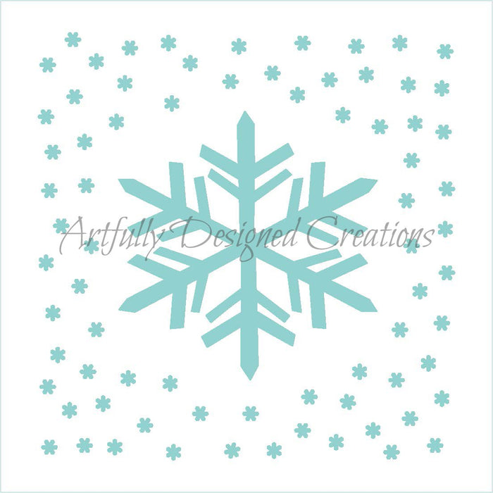 Snowflake Center Stencil