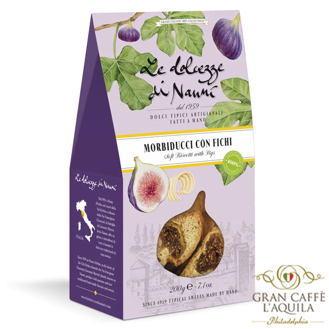 SOFT BAKED BISCOTTI  INFUSED WITH FRESH FIG - LE DOLCEZZE DI NANNI