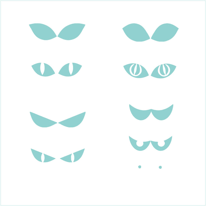 Spooky Eyes 1 stencil