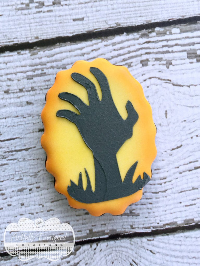Spooky Hands Stencil