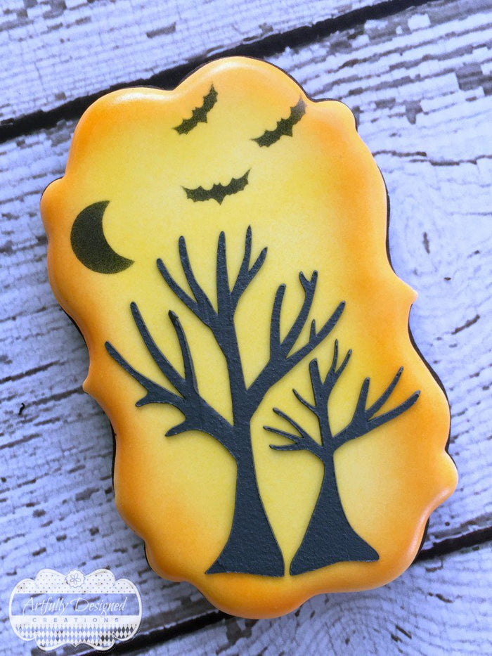 Spooky Tree Stencil