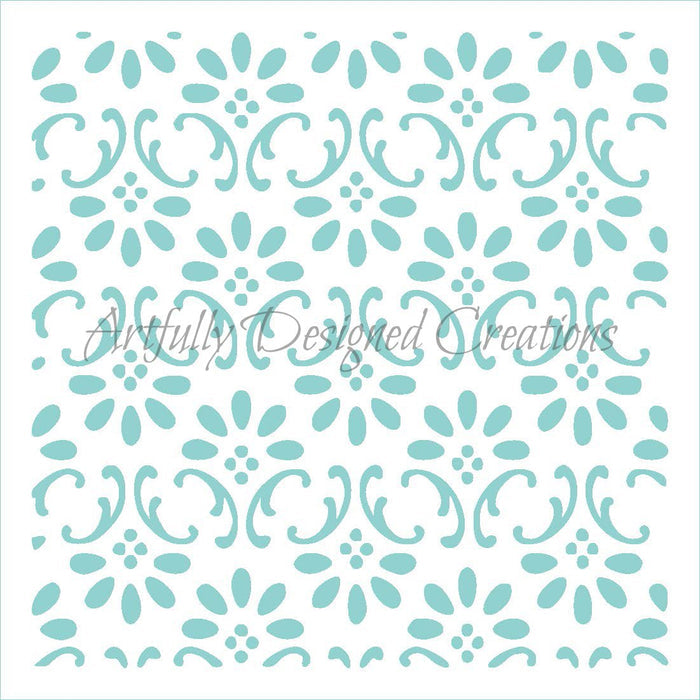 Spring Finial Stencil