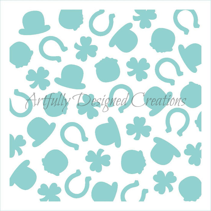 St. Patrick's Day Background Stencil
