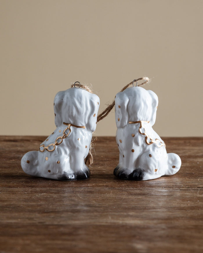 Staffordshire Ceramic Dog Ornaments (Set of 2) - Lone Fox