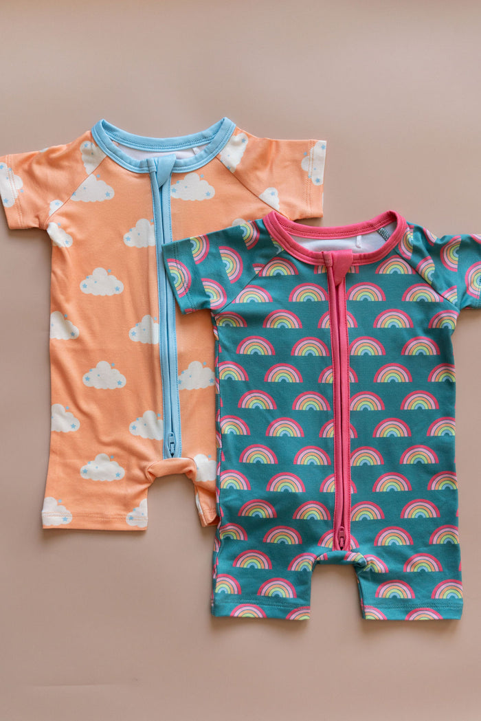 STARRY CLOUDS | SHORT ZIPPER ONE PIECE