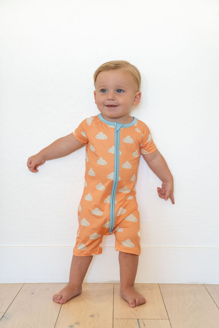 STARRY CLOUDS | SHORT ZIPPER ONE PIECE