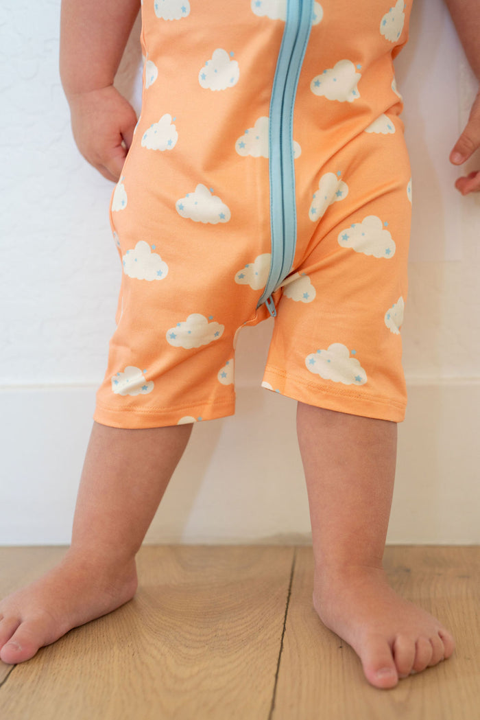 STARRY CLOUDS | SHORT ZIPPER ONE PIECE