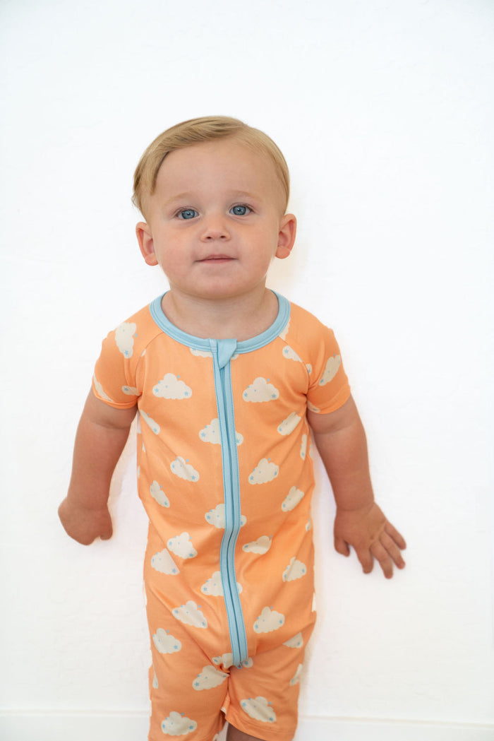 STARRY CLOUDS | SHORT ZIPPER ONE PIECE