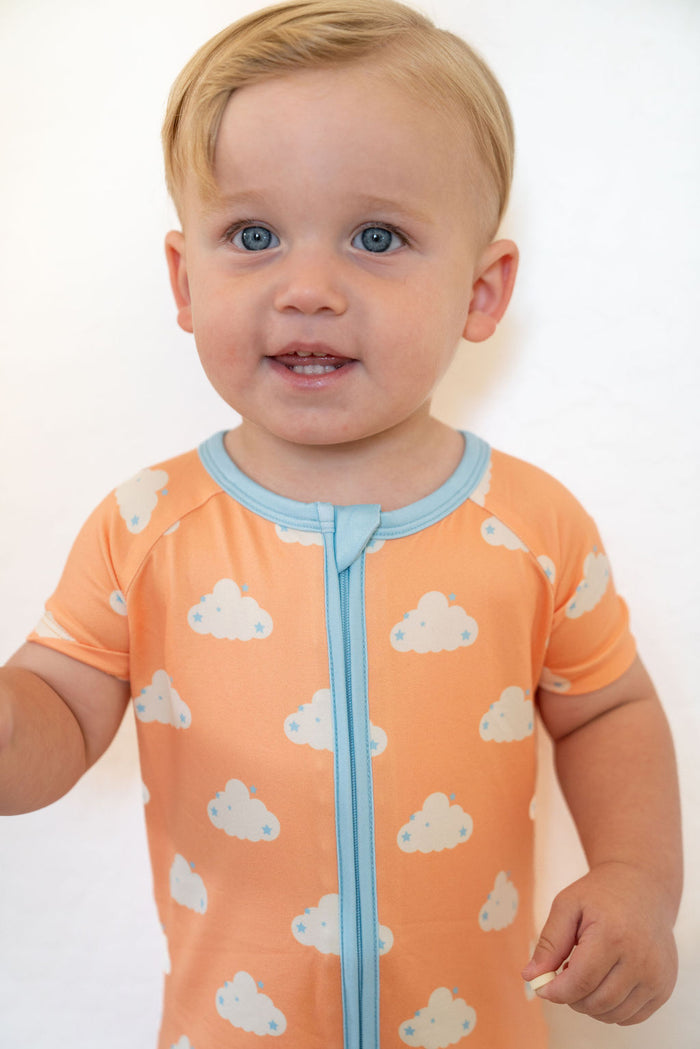 STARRY CLOUDS | SHORT ZIPPER ONE PIECE