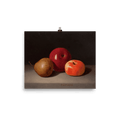 "Still life of apple and pear" Art Print - Lone Fox