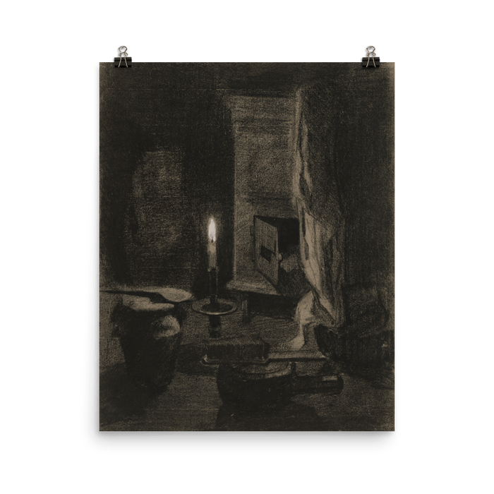 "Still life with candle" Art Print - Lone Fox