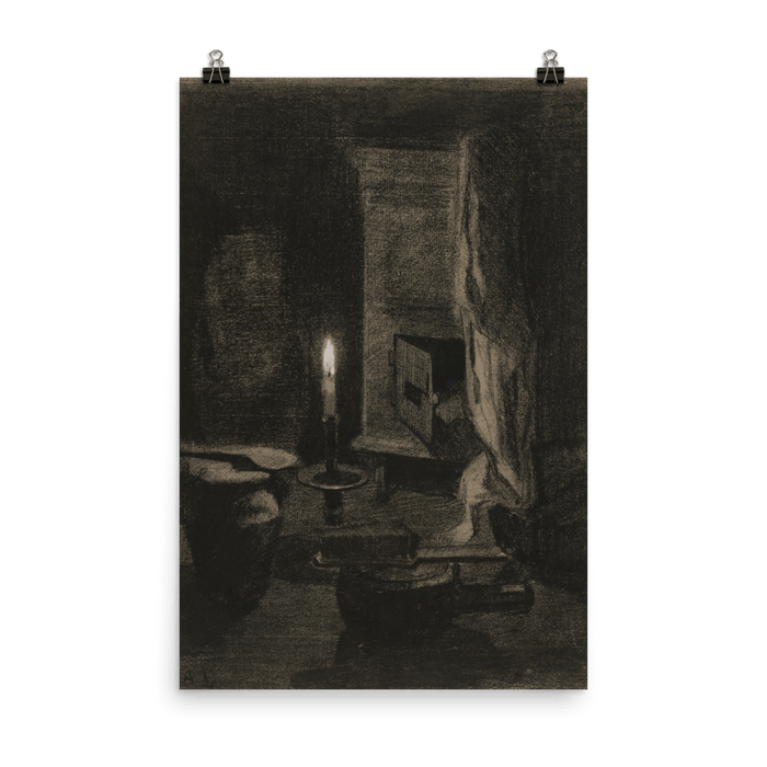 "Still life with candle" Art Print - Lone Fox
