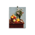 "Still Life with Flowers and Fruit" Art Print - Lone Fox