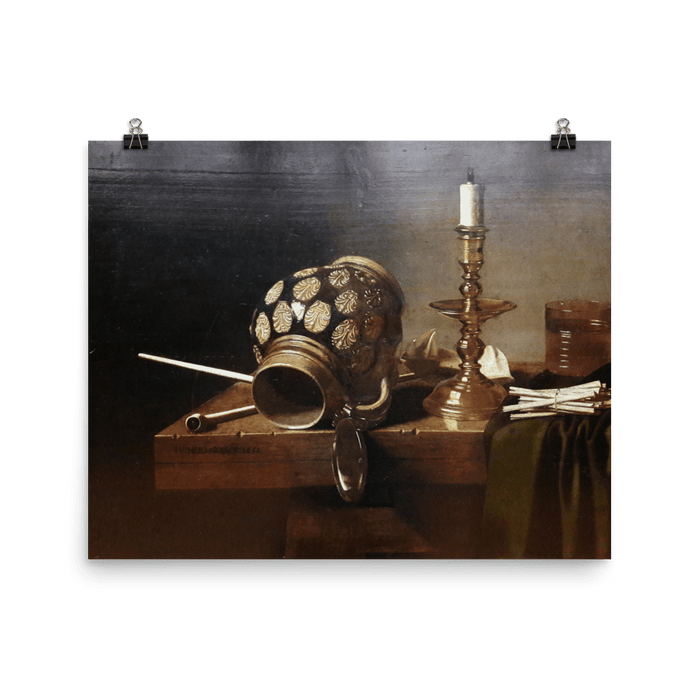 "Still life with jug and candle " Art Print - Lone Fox