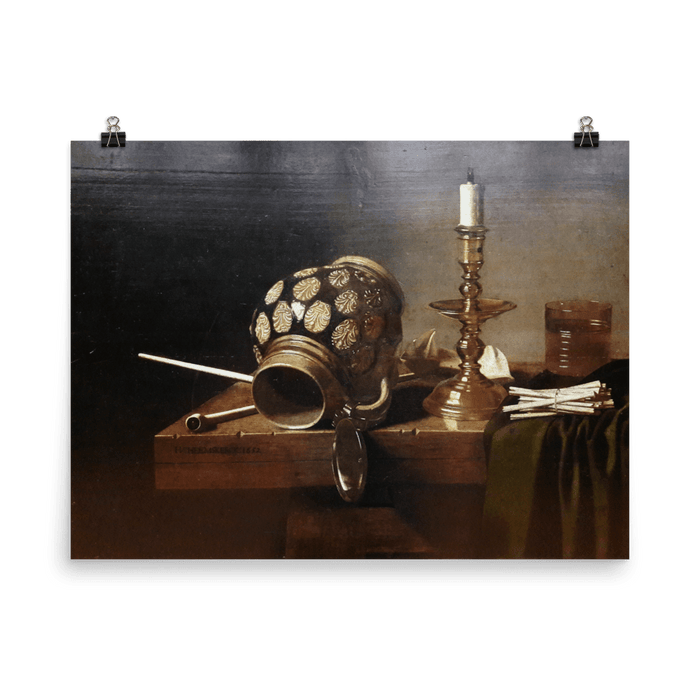 "Still life with jug and candle " Art Print - Lone Fox