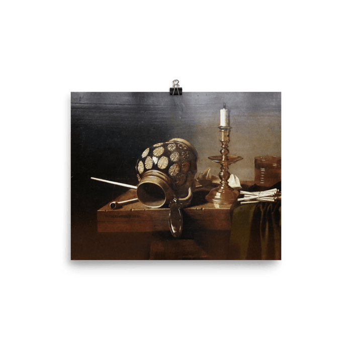 "Still life with jug and candle " Art Print - Lone Fox