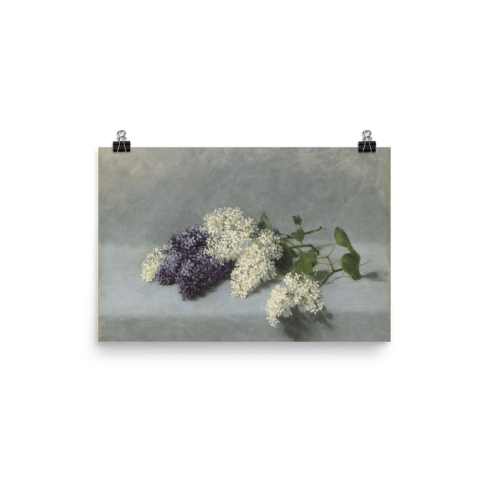 "Still life with lilacs" Art Print - Lone Fox