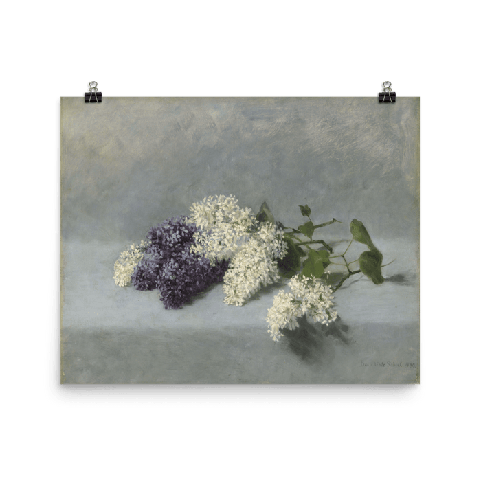 "Still life with lilacs" Art Print - Lone Fox