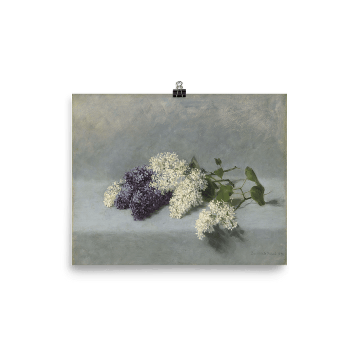"Still life with lilacs" Art Print - Lone Fox
