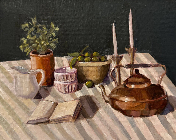 "Striped Table" Print: 11x14 - Lone Fox