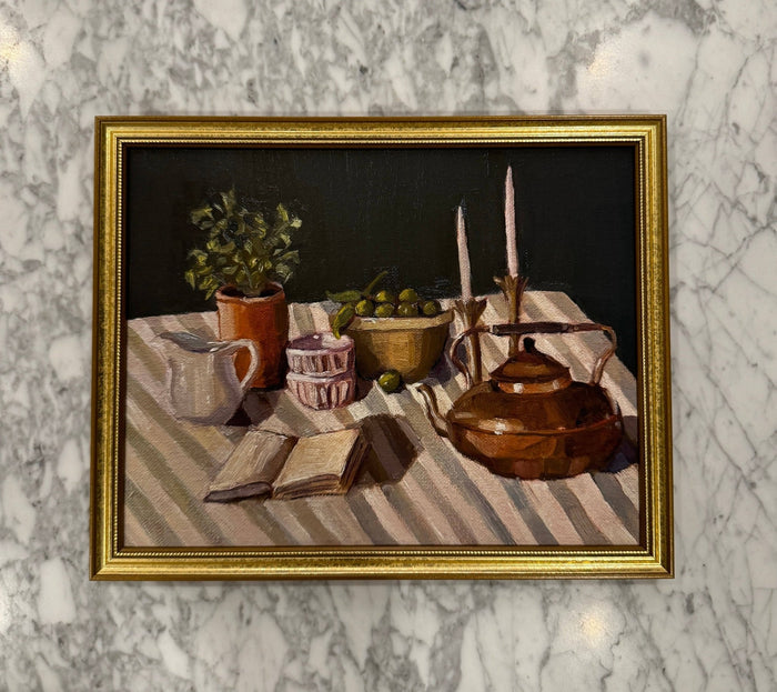 "Striped Table" Print: 11x14 - Lone Fox