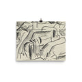 "Studieblad met paarden" Art Print - Lone Fox