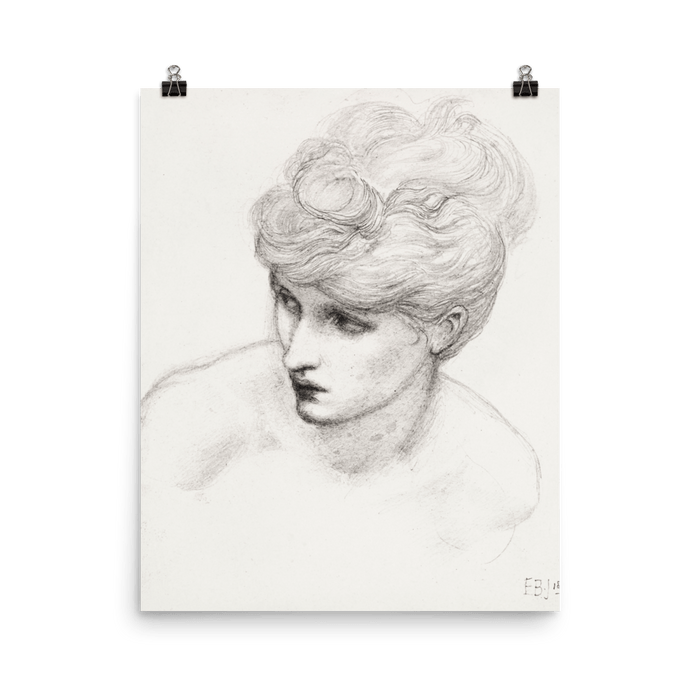 "Study of Maria Zambaco" Art Print - Lone Fox