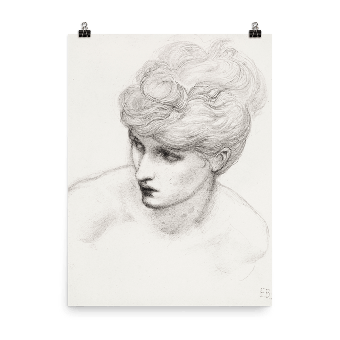 "Study of Maria Zambaco" Art Print - Lone Fox
