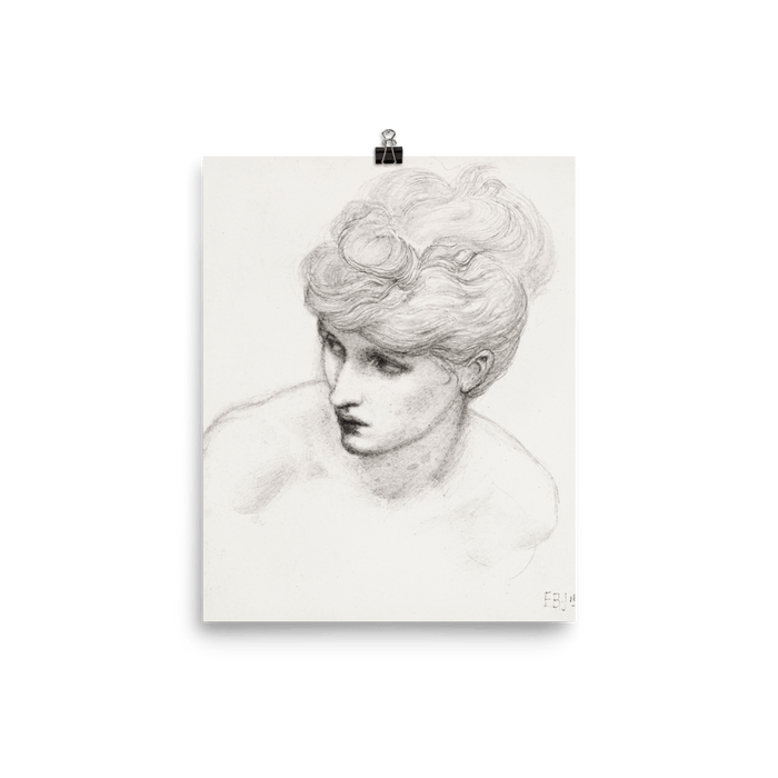 "Study of Maria Zambaco" Art Print - Lone Fox