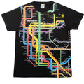 T-Shirt - Manhattan Subway Line New Map