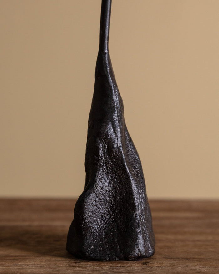 Tall Callas Iron & Brass Candle Holder - Lone Fox