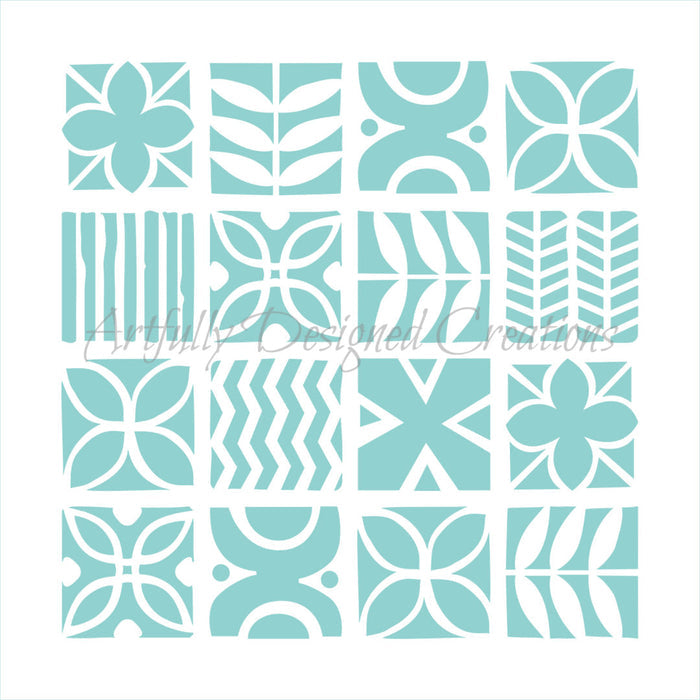Tapa Background Stencil