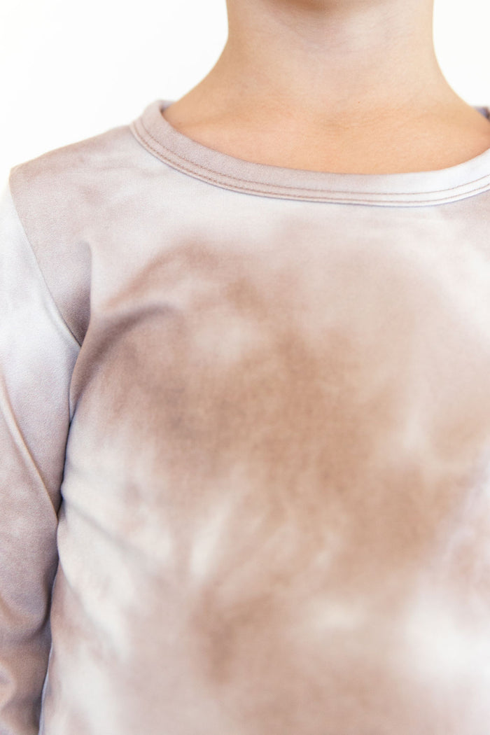 TAUPE + OFF WHITE TIE DYE | LONG SLEEVE