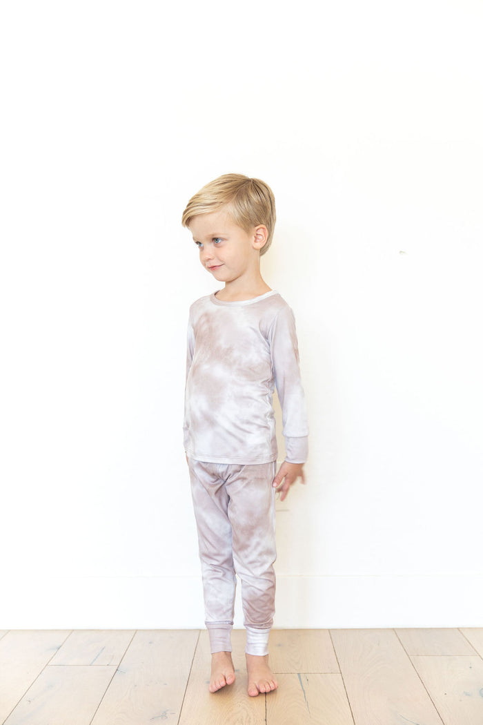 TAUPE + OFF WHITE TIE DYE | LONG SLEEVE