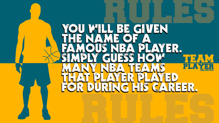 Team Player: NBA Edition