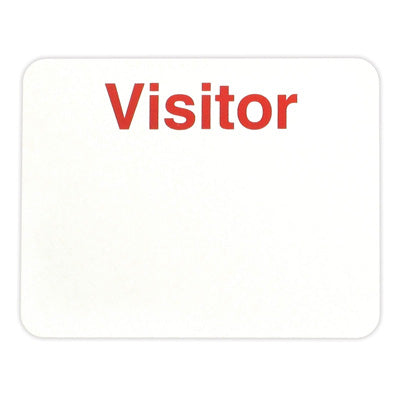TEMPbadge 05826 Visitor Badge, Non-Expiring, Large Adhesive, Handwritten, view 2
