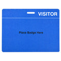 TEMPbadge 08179 Reusable Badge Back, Blue VISITOR, 4 x 3, view 2