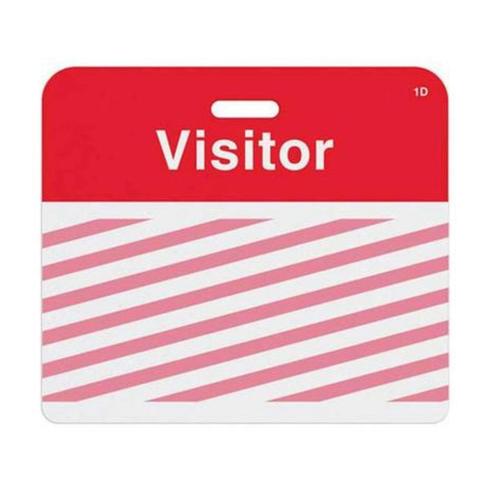TEMPbadge T2014 ONEstep Self-Expiring Visitor Badge, Clip-On, expired state