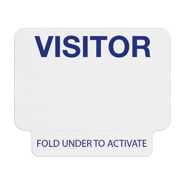 TEMPbadge T2023 QuickTab Self-Expiring Visitor Badge, Handwritten